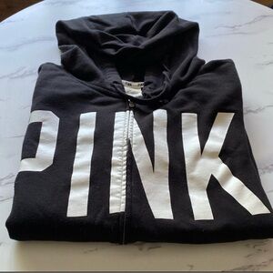 PINK Victoria's Secret Black zip up